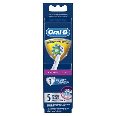 oral b crossaction replacement electric toothbrush heads 8 pack