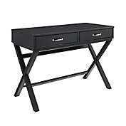 Nelle 2-Drawer Desk in Black