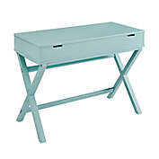 Peggy Lift-Top Desk in Turquoise