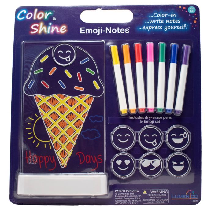 Lumenico Ice Cream Emoji Notes Color Shine Kids Nightlight Buybuy Baby
