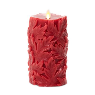 Luminara Real Flame Effect Pillar Candle In Ivory Bed Bath Beyond