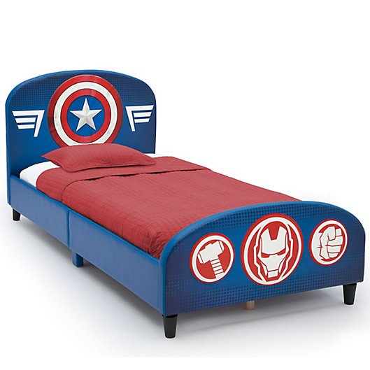 Alternate image 1 for The Avengers Upholstered Twin Bed by Delta Children