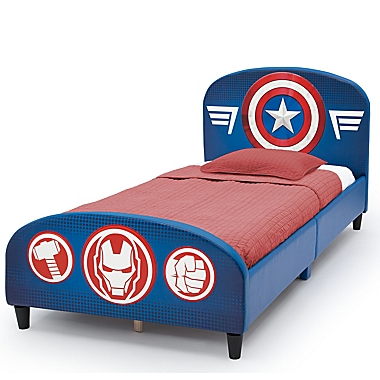 The Avengers Upholstered Twin Bed by Delta Children. View a larger version of this product image.