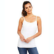 A Pea in the Pod Large Luxe Clip Down Nursing Cami in White