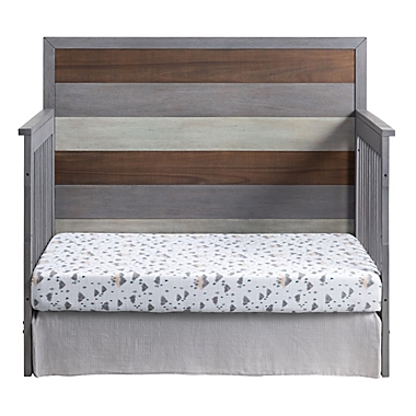 Soho Baby Cascade 4-in-1 Convertible Crib in Grey. View a larger version of this product image.