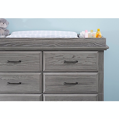 Soho Baby Chandler Changing Topper in Graphite Grey. View a larger version of this product image.