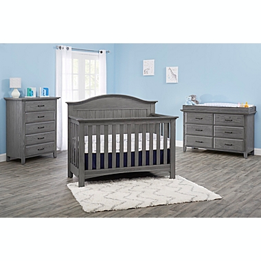 Soho Baby Chandler Changing Topper in Graphite Grey. View a larger version of this product image.