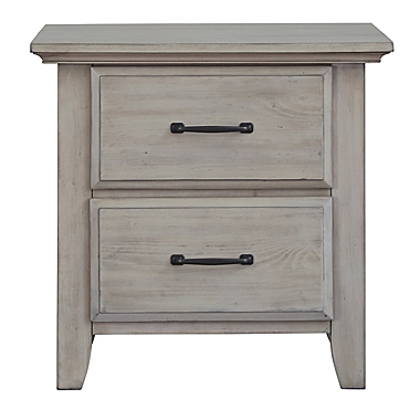 Soho Baby Chandler 2-Drawer Nightstand in Stone Wash. View a larger version of this product image.