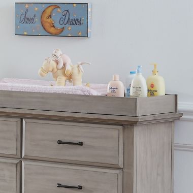 Soho Baby Chandler Changing Topper in Stonewash. View a larger version of this product image.