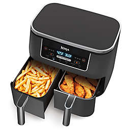 Ninja® Foodi® 6-in-1 Two-Basket Air Fryer in Silver/Black