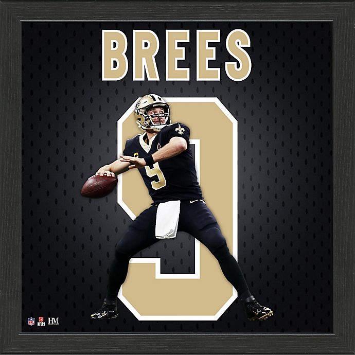 NFL New Orleans Saints Drew Brees Impact Jersey Framed Photo | Bed ...