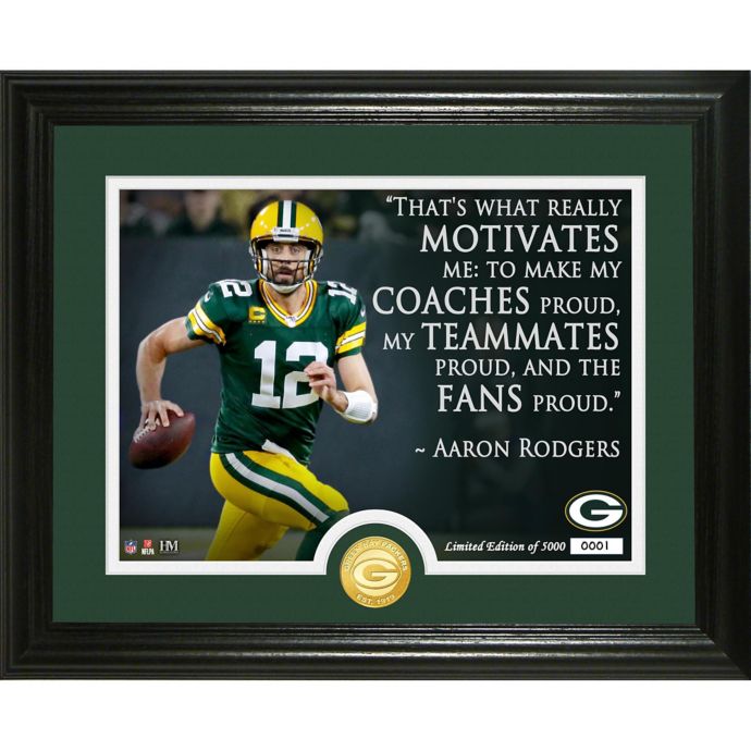 Nfl Green Bay Packers Aaron Rodgers Quote Bronze Coin Photo Mint Bed Bath Beyond