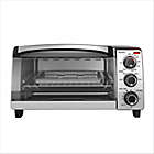 Alternate image 0 for Black &amp; Decker&trade; Natural Convection 4-Slice Toaster Oven in Stainless Steel