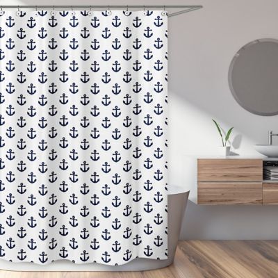 Nautical Shower Curtains Bed Bath, Fabric Nautical Shower Curtains
