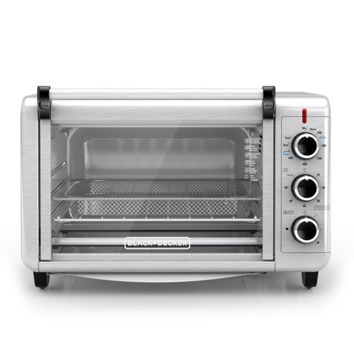 Black & Decker™ Air Fry Toaster Oven in Stainless Steel | Bed Bath and