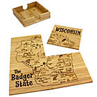Alternate image 0 for Totally Bamboo Wisconsin Puzzle 5-Piece Coaster Set
