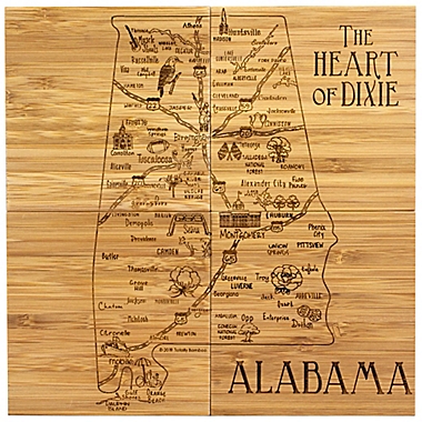 Totally Bamboo Alabama Puzzle 5-Piece Coaster Set. View a larger version of this product image.