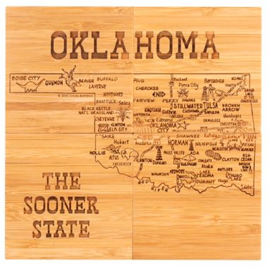 Totally Bamboo Oklahoma Puzzle 5-Piece Coaster Set. View a larger version of this product image.