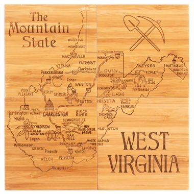 Totally Bamboo West Virginia Puzzle 5-Piece Coaster Set. View a larger version of this product image.