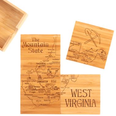 Totally Bamboo West Virginia Puzzle 5-Piece Coaster Set. View a larger version of this product image.