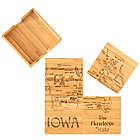 Alternate image 0 for Totally Bamboo Iowa Puzzle 5-Piece Coaster Set