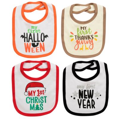 baby's 1st holiday bibs