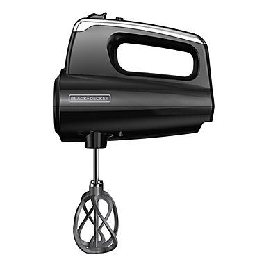 Black &amp; Decker&trade; Helix Hand Mixer in Black. View a larger version of this product image.