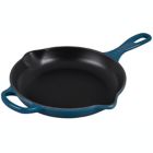 Alternate image 0 for Le Creuset&reg; Signature Cast Iron Skillet with Helper Handle in Deep Teal