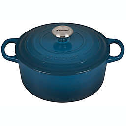 Le Creuset® Signature Cast Iron Covered Round Dutch Oven in Deep Teal