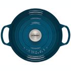 Alternate image 2 for Le Creuset&reg; Signature Cast Iron Covered Round Dutch Oven in Deep Teal