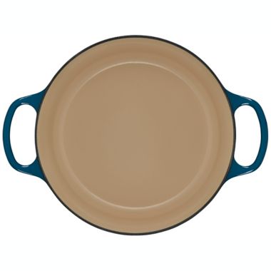 Le Creuset&reg; Signature Cast Iron Covered Round Dutch Oven in Deep Teal. View a larger version of this product image.