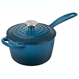 Le Creuset® Signature 1.75 qt. Cast Iron Covered Saucepan with Helper Handle in Deep Teal