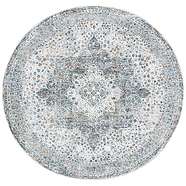 Bee &amp; Willow&trade; Laurel Medallion 6&#39;7 Round Area Rug in Beige/Ivory. View a larger version of this product image.