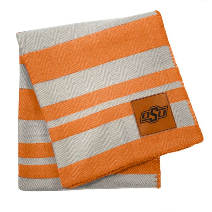 Oklahoma State University 70-Inch x 60-Inch Large Stripes Woven Acrylic ...