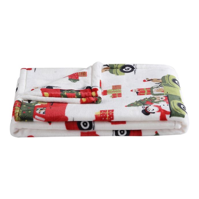 Holiday Dogs and Cars Plush Throw Blanket Bed Bath & Beyond