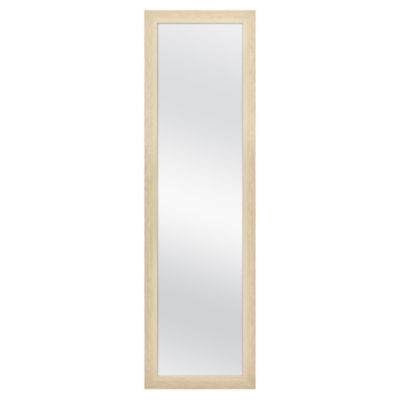 51-Inch x 15-Inch Rectangular Over-the-Door Mirror in Natural