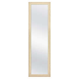 51-Inch x 15-Inch Rectangular Over-the-Door Mirror in Natural