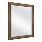 Alternate image 2 for 26.5-Inch x 32.5-Inch Wedge Wall Mirror in Rustic Brown