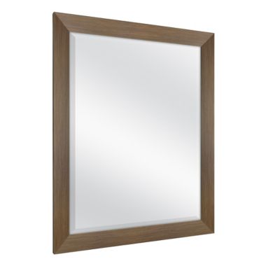 26.5-Inch x 32.5-Inch Wedge Wall Mirror in Rustic Brown. View a larger version of this product image.