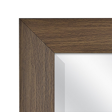 26.5-Inch x 32.5-Inch Wedge Wall Mirror in Rustic Brown. View a larger version of this product image.