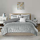 Alternate image 0 for Intelligent Design Raina 5-Piece King/California King Comforter Set in Grey/Silver