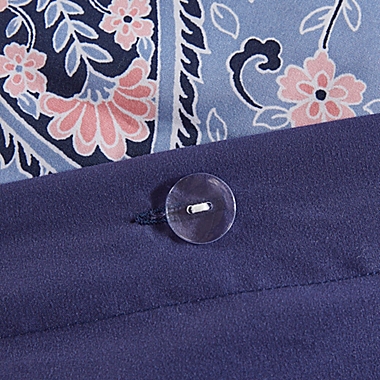 Intelligent Design Odette 4-Piece Reversible Twin/Twin XL Duvet Cover Set in Blue. View a larger version of this product image.