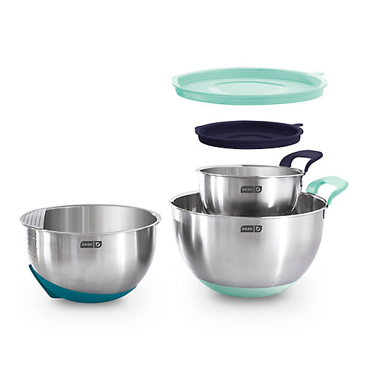 Alternate image 1 for Dash® 5-Piece Stainless Steel Mixing Bowl Set