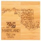 Alternate image 2 for Totally Bamboo Maryland Puzzle 5-Piece Coaster Set