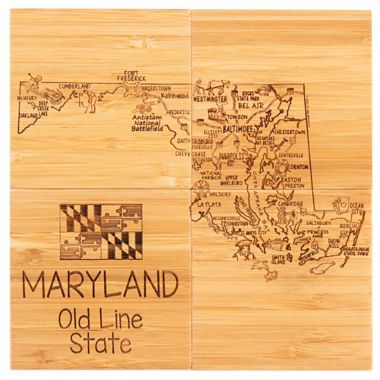 Totally Bamboo Maryland Puzzle 5-Piece Coaster Set. View a larger version of this product image.