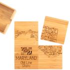 Alternate image 0 for Totally Bamboo Maryland Puzzle 5-Piece Coaster Set