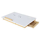 Alternate image 3 for Mind Reader Bamboo Laptop Bed Tray with Cooling in White