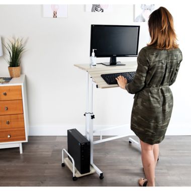 large desk on wheels