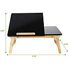Alternate image 2 for Mind Reader Adjustable Bamboo Laptop Bed Tray in Black