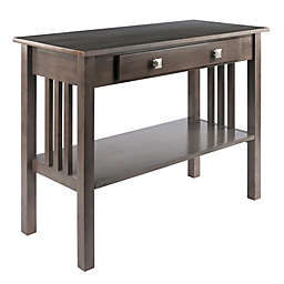 Stafford Console Hall Table in Oyster Grey